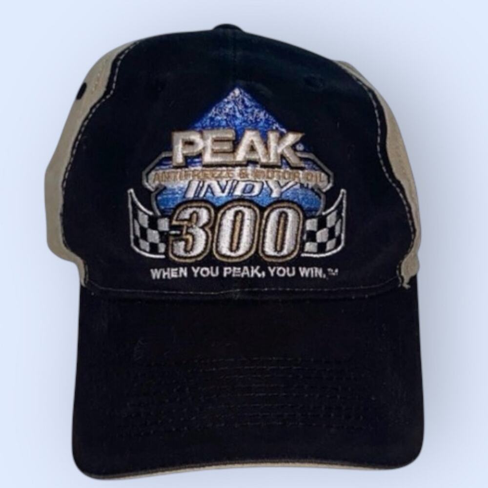 Peak Antifreeze Indy 300 Cap Hat Adjustable Strap Racing